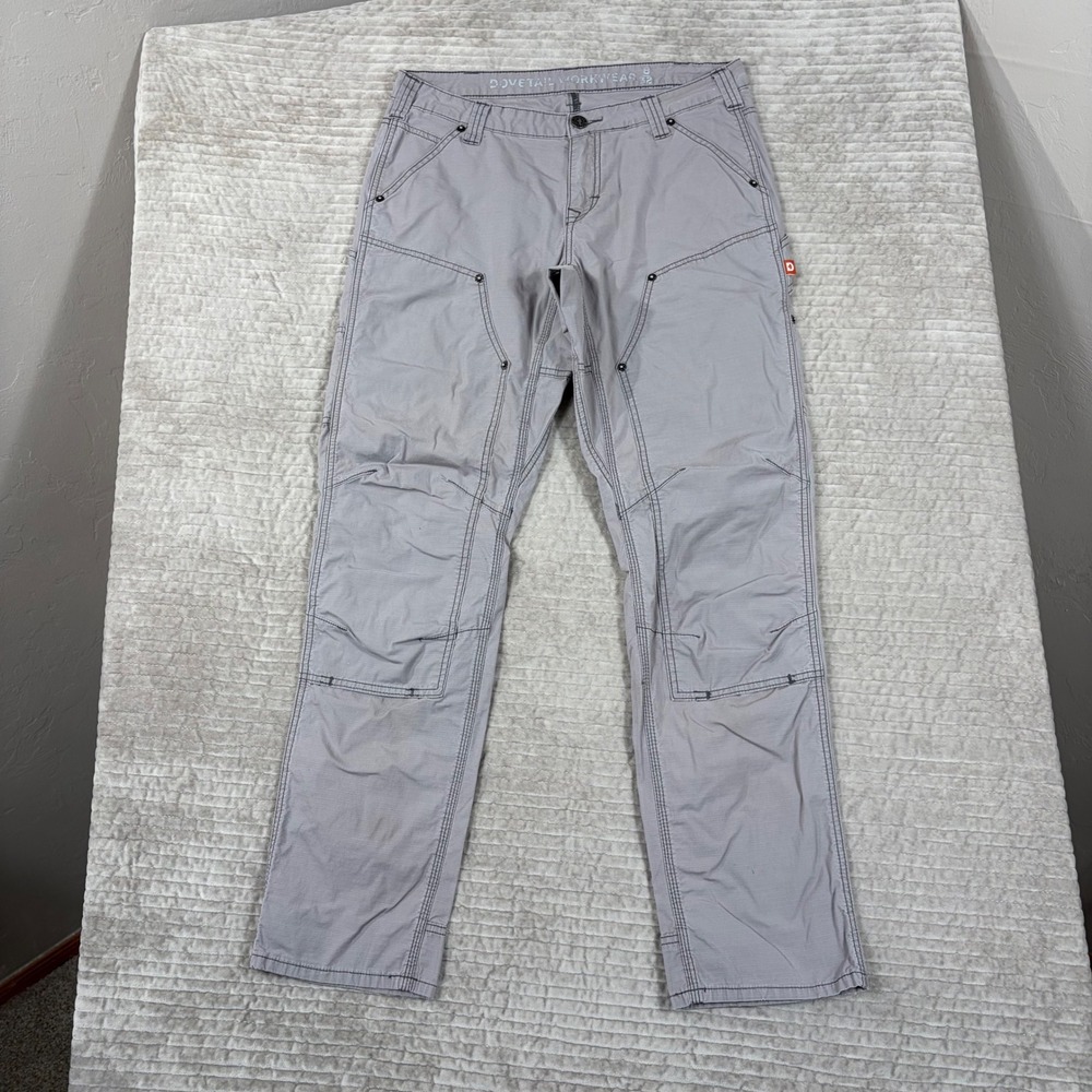 Dovetail Workwear Britt Utility Pants Gray Ripstop DWS24P4R-240 Womens 8/32